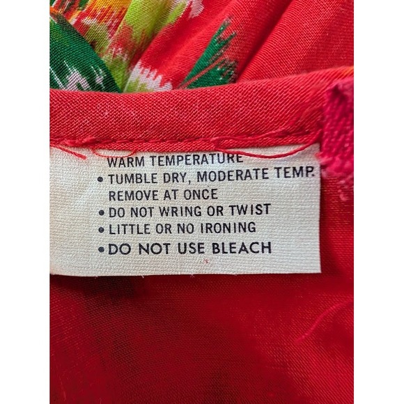 Lanz Originals Vintage Red‎ Floral Maxi Dress Sleeveless Boho Bohemian Size S - Picture 8 of 9